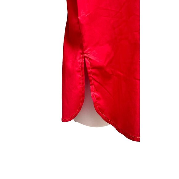 NWT Bob Mackie Wearable Art Red Embroidered Starburst Jacket Womens Small Tunic - Picture 11 of 16